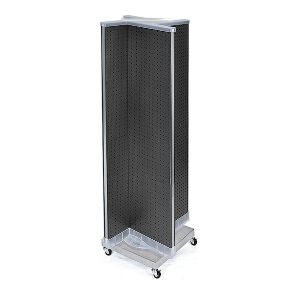 Pin Wheel Display Azar Displays Pinwheel Pegboard Floor Display on Revolving Wheeled Base ...