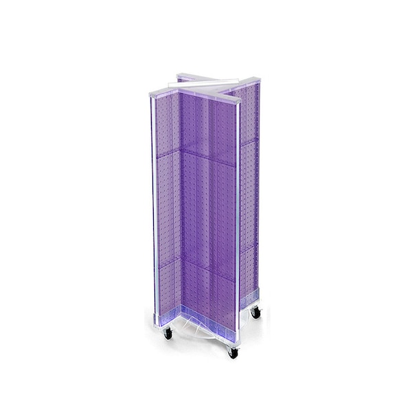 Pin Wheel Display Azar Displays Pinwheel Pegboard Floor Display on Wheeled Base 700443 ...