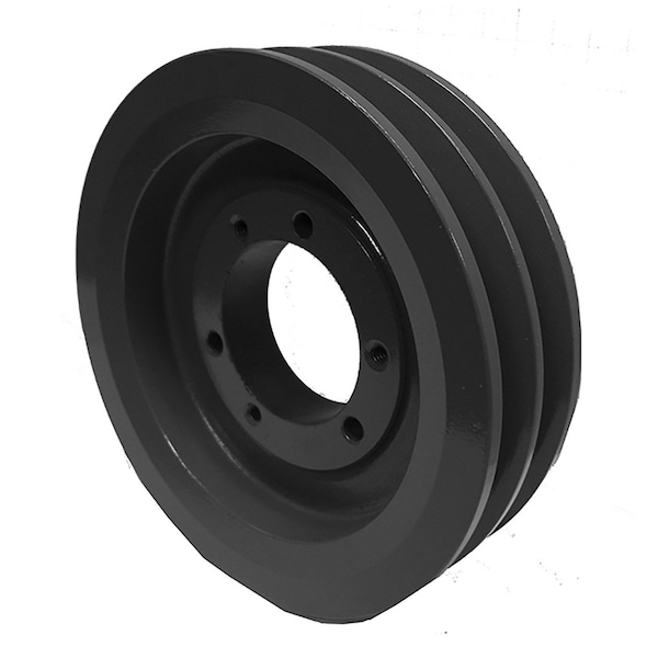 B&B Manufacturing Bushing 2 Groove V-Belt Pulley 5.35 inch OD 2B50SDS ...