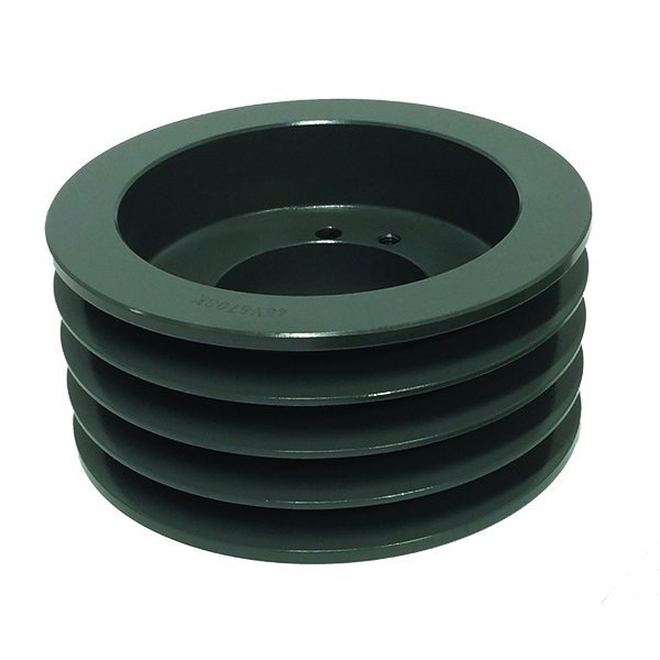 B&B Manufacturing Bushing 4 Groove V-Belt Pulley 8 inch OD 45V800E | Zoro