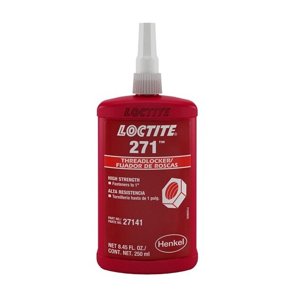 Henkel Anaerobic Threadlocker, Large Bolt and Stud, Bottle, 250 Ml 271 ...