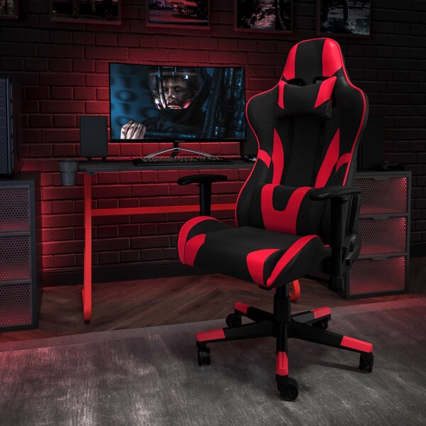 Flash Furniture Red Gaming Desk and Chair Set BLN-X20RSG1030-RD-GG | Zoro
