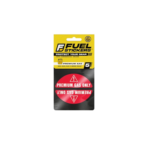Fuel Stickers Premium Gas Only Sticker, 91, 93, High Octane Sticker and ...