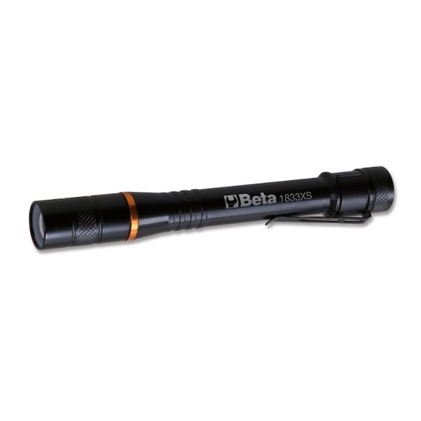 Beta Flashlight Beta 1833 XS/2 LED Inspection Flashlight, 200 Lumens, Anodized Aluminum ...