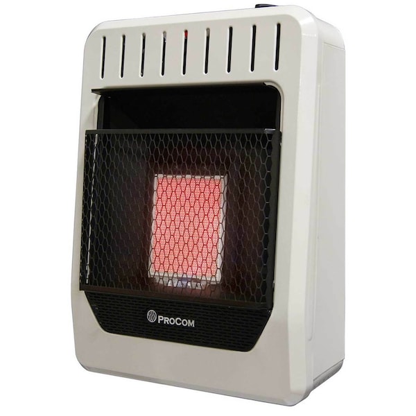 Procom Dual Fuel Ventless Infrared Plaque Heater - 10,000 Btu, T-Stat  MG1TIR | Zoro