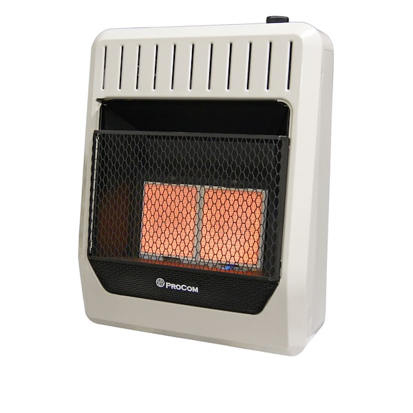 Procom Dual Fuel Ventless Infrared Plaque Heater - 20,000 Btu, T-Stat  MG2TIR | Zoro