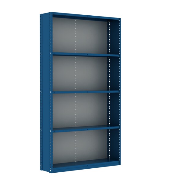 Borroughs Red Box Edge Closed With Back 5 Shelves Starter Unit P2, 87"H ...
