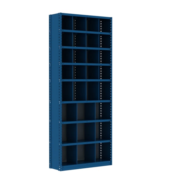 Borroughs Steel Starter Pigeonhole Bin Unit, 18 in D x 87 in H x 36 in ...
