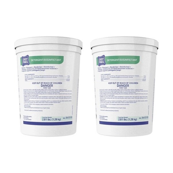 Diversey Care Open DETERGENT, DISIN, EASY PAKS, 2PK DVO5412135CT | Zoro