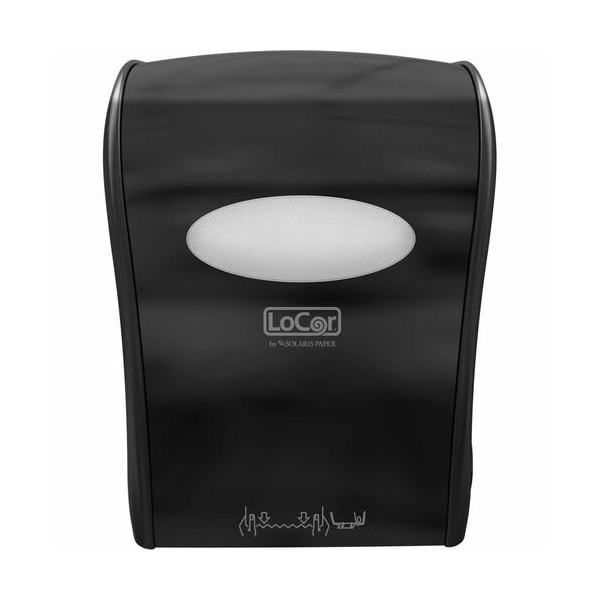 Solaris Paper Dispenser, Hardwound, Manual, 12.38inx16.76inx10in, BK ...