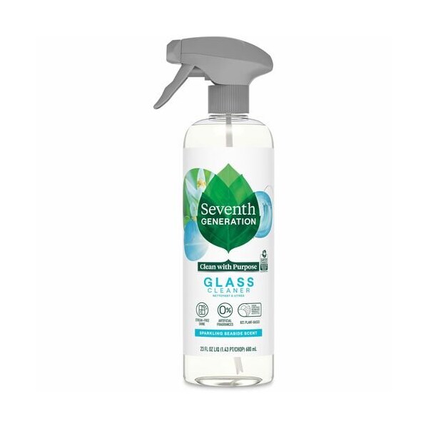 Seventh Generation Cleaner, Glass, Sparkling Seaside, 23 fl oz, Clear ...
