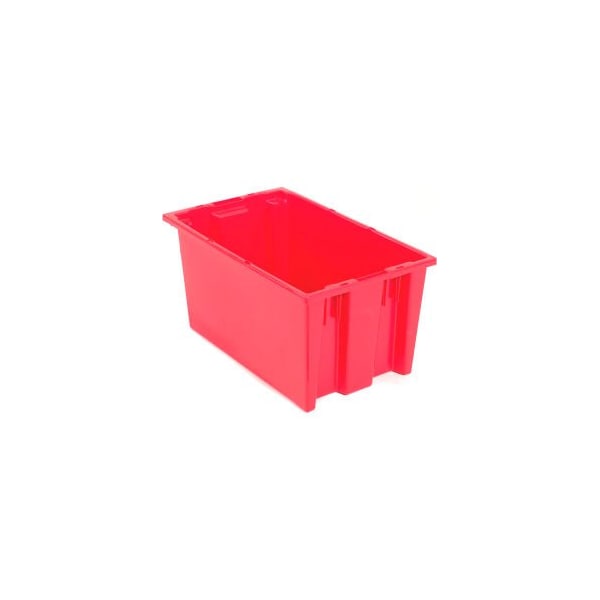 Red Plastic Module Container Quantum Storage Systems Stack & Nest Storage Container, Red, High ...