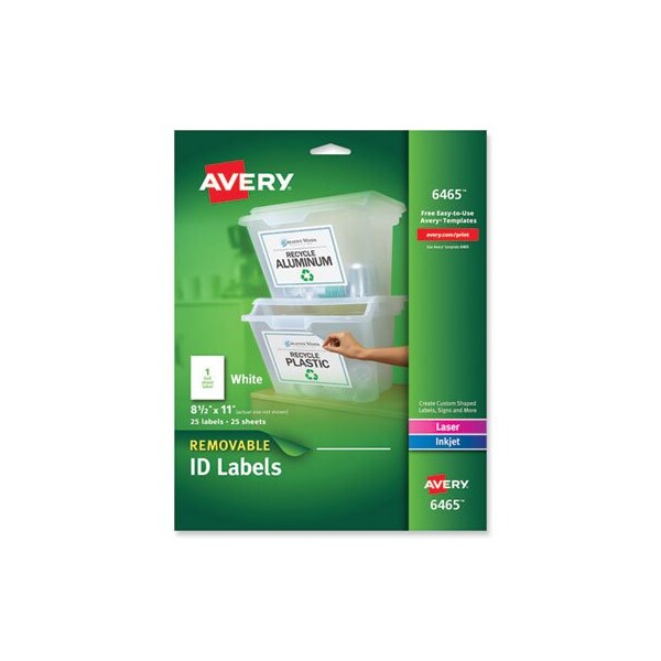 Avery Dennison Avery, REMOVABLE MULTI-USE LABELS, INKJET/LASER PRINTERS ...