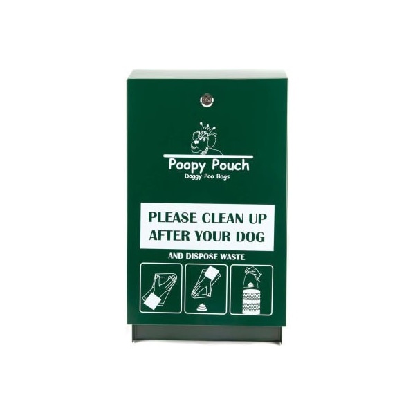 Crown Products Poopy Pouch Steel Pet Waste Bag Dispenser for Header ...