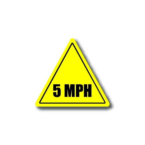 Ergomat 16in TRIANGLE SIGNS - 5 MPH DSV-SIGN 256 #0098 -UEN | Zoro