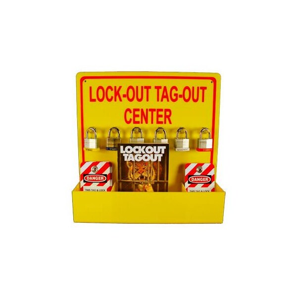National Marker Co Lockout Tagout Center W/ Tags & Handbook LOTO3 | Zoro