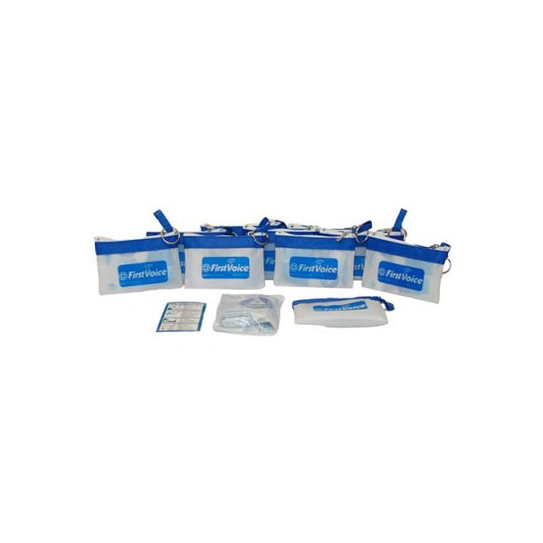 Think Safe First Voice CPR Keychain with One-Way Valve CPR Barrier with ...
