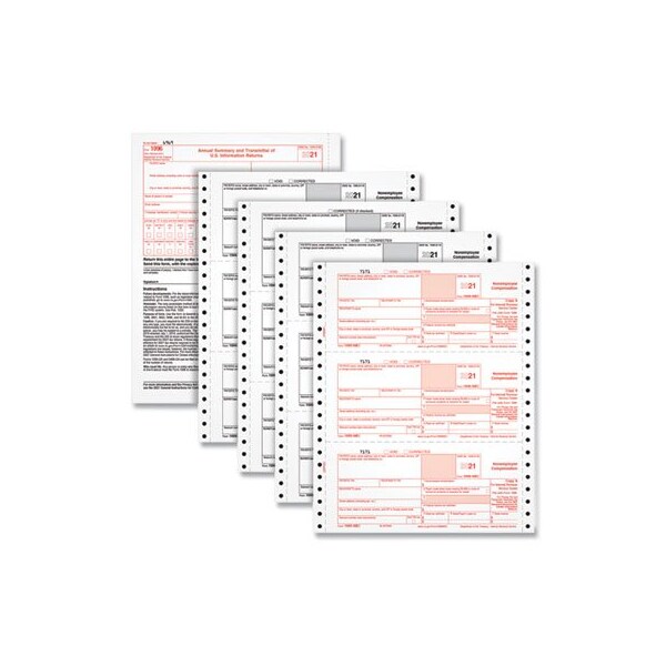 Topsbusfms TOPS, 4-PART 1099-NEC CONTINUOUS TAX FORMS, 8.5 X 11, 24PK ...