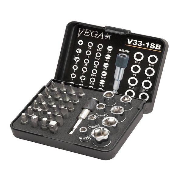 Vega 33pc Bit & Socket Set V33-1SB | Zoro