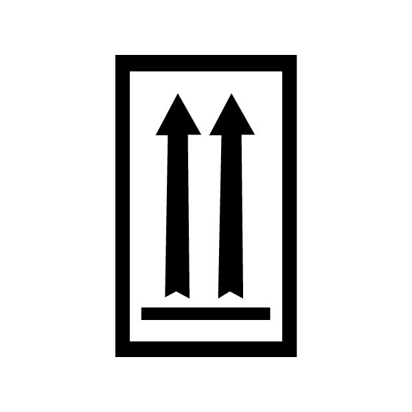 Sign Preferred Over Bsc Preferred 3 x 5'' - Two Black Arrows Over Black Bar Arrow Labels ...