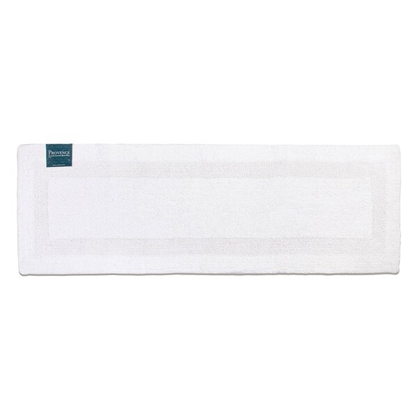 Monarch Brands Provence Rug - Border Design - 20in x 60in, White PNP ...