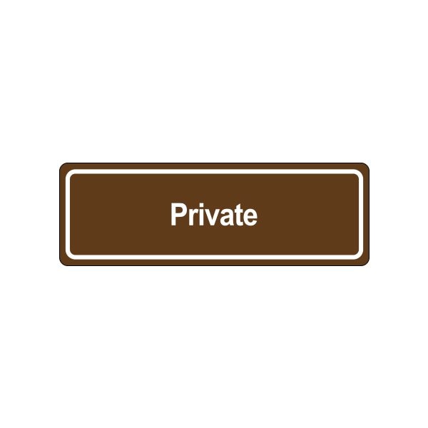 Bsc Preferred Door Sign - ''Private'' BUY00448345 | Zoro