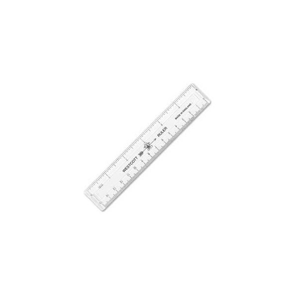 Acme United Westcott English and Metric Shatterproof Ruler, 6