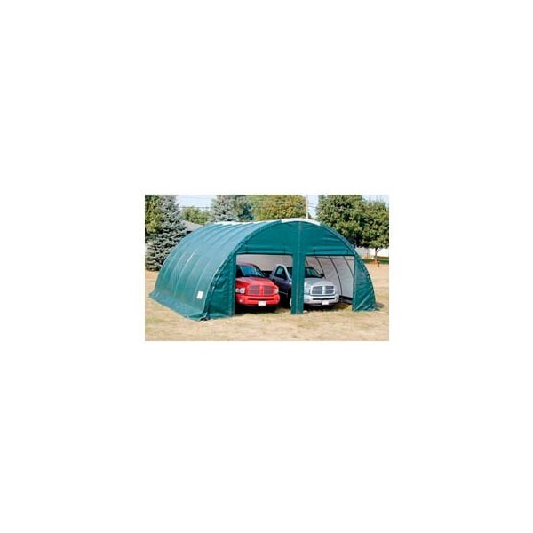 Clearspan Storage Master Classic Plus Garage - 26'W x 12'H x 28'L Tan ...