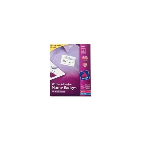 Avery Avery® Adhesive Name Badge Labels, 2-1/3