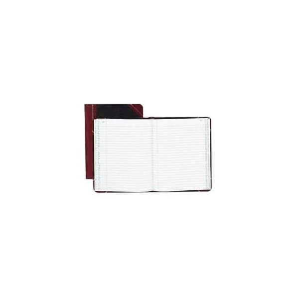 Boorum & Pease Record Book - Blue Canvas Cover Account Book 150 Pages 12x8 Inches