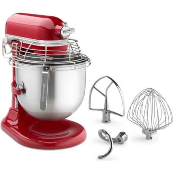 Empire Red Commercial 8 Quart Stand Mixer with Bowl Guard