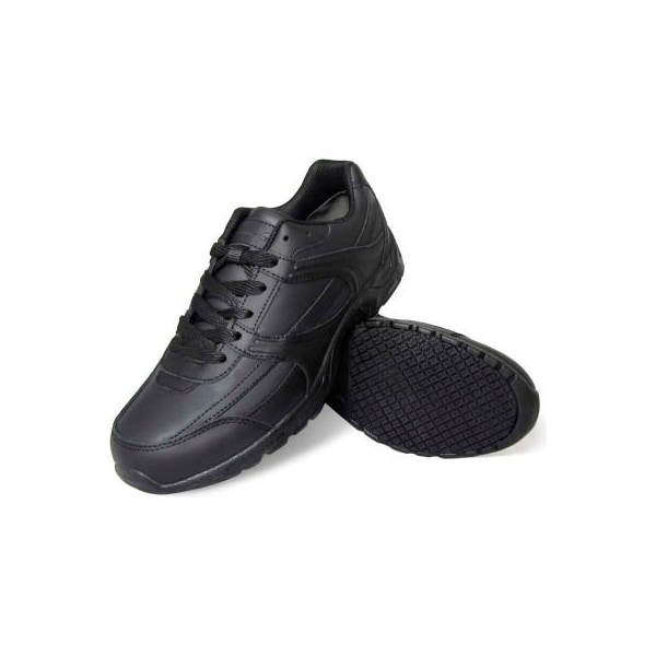 Genuine Grip Men's Slip Resistant Leather Work Shoe - Size 8.5 - Black Genuine Grip Men's Slip Resistant Leather Work Shoe - Size 8.5 - Black