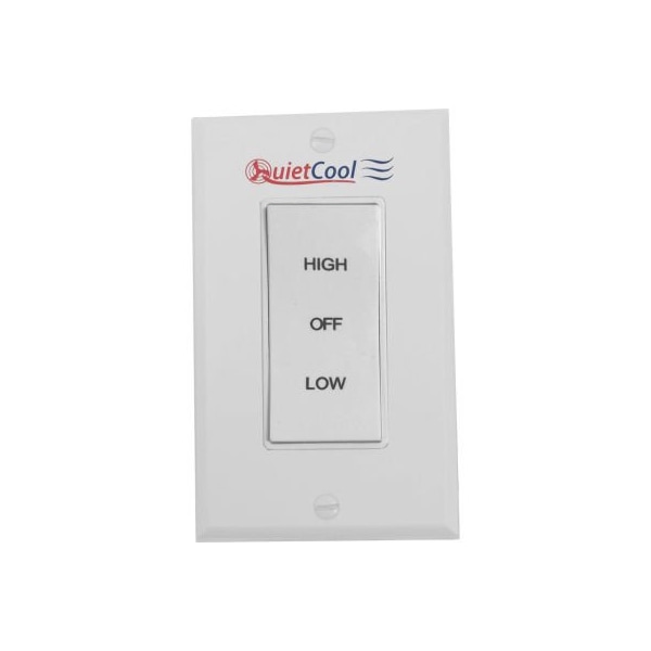 Quietcool Hi/Low/Off Rocker Switch & Plate IT-35000 IT-35000 | Zoro