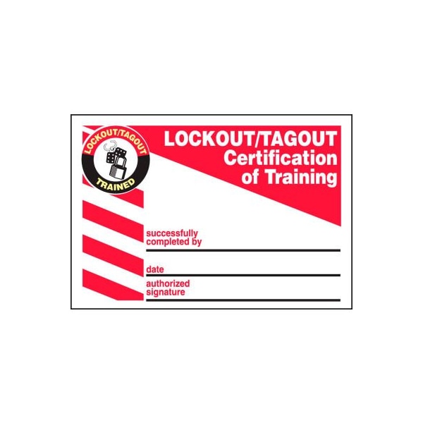 Accuform Accuform LKC207Lpm Lockout/Tagout Wallet Card, 5/Pk, Plastic ...
