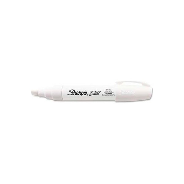 Sanford Sharpie Paint Marker, Wide Point, White 35568 | Zoro