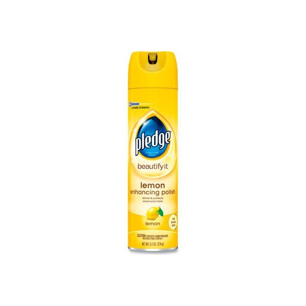 Sc Johnson Pledge Furniture Polish, Lemon, 9.7 Oz. Aerosol Spray, 6 ...
