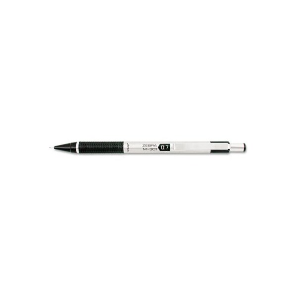 Zebra M-301 Matita Meccanica 0.5 Mm - Corpo In Acciaio Inox Con Impugnatura Testurizzata, Clip Metallica E Gomma Ricaricabile, Scrittura Elegante E Resistente - 4
