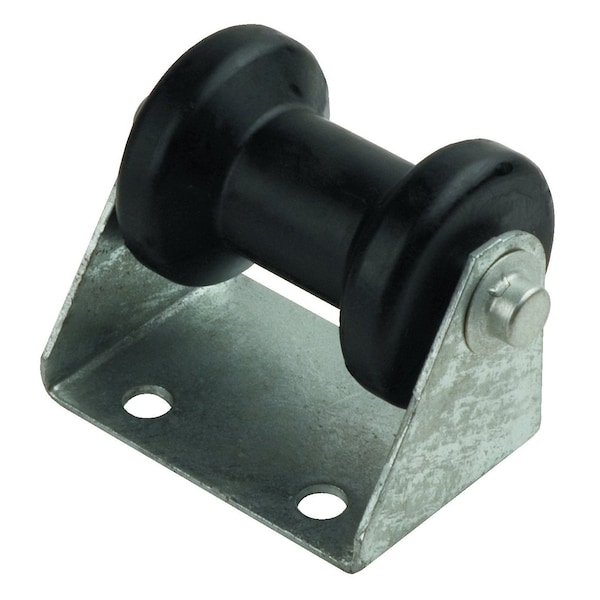 C.E. Smith Bow Bell Roller Assembly - 5.5" Dia, 8" Wide, Fits 4" Bracket, 1/2" Shaft, Blue