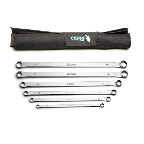 Capri Tools 16x18mm 75-Degree Deep Offset Double Box End Wrench – Premium Chrome Vanadium Steel