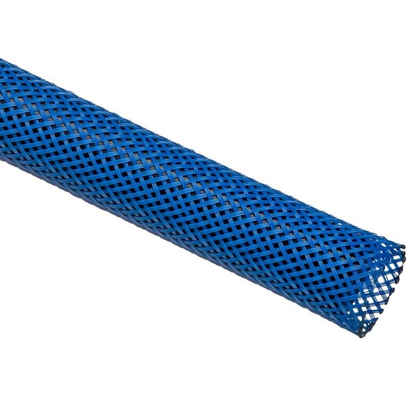 Flexo Techflex® Flexo® PET Expandable Braided Sleeving - 1/4 Inside  Diameter - 25' Long Spool - Neon Blue PET0.25-25-NB