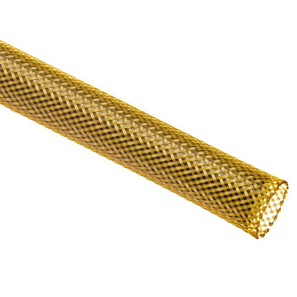Flexo Techflex® Flexo® PET Expandable Braided Sleeving - 1/2 Inside  Diameter - 25' Long Spool - Yellow PET0.50-25-YL