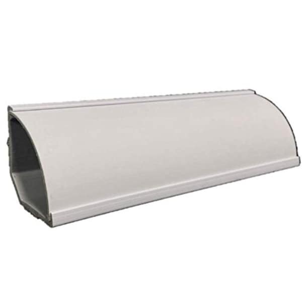 Wire Trak® Corner Duct Wall Cable Raceway - 5' Long - Paintable White PVC -  2-3/4 Radius
