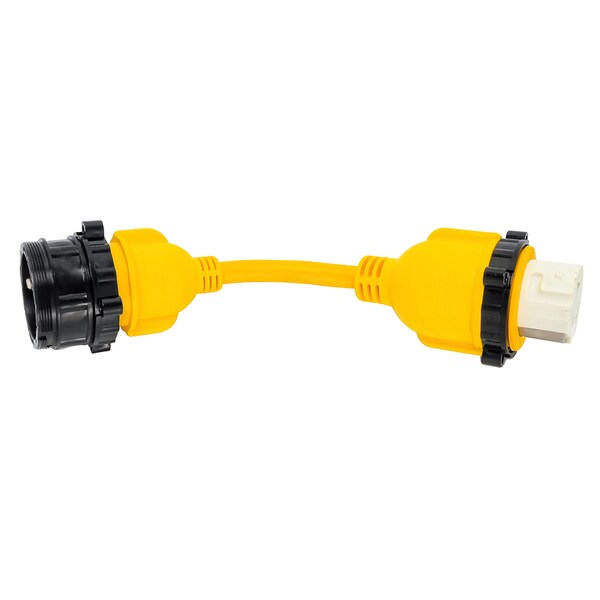 30 Male 50-Amp Female Locking End 12 PowerGrip Marine Dogbone Camco 55615 Electrical Adapter