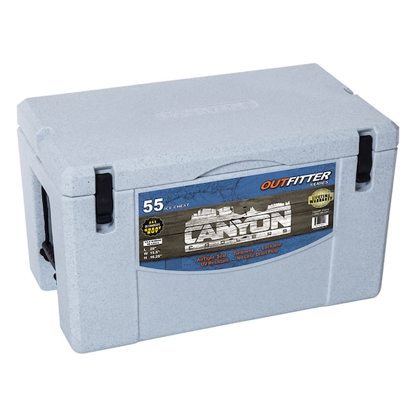 Canyon Coolers Cooler, Outfitter 55 White Marble X55WM | Zoro 