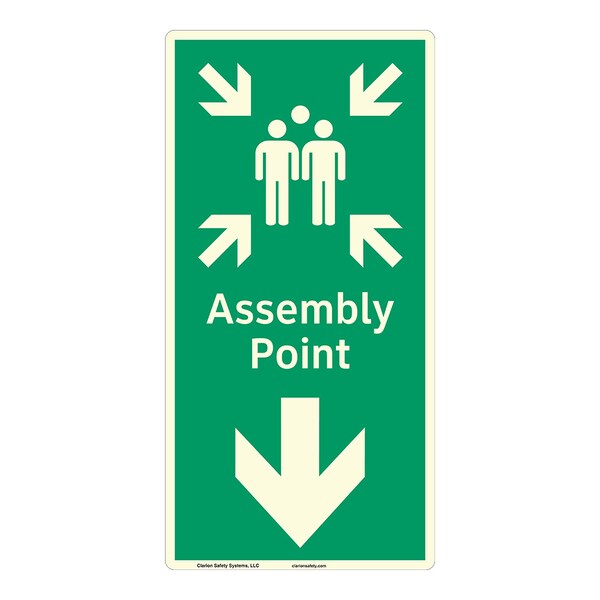 Clarion Safety Systems ANSI/ISO Compliant Assembly Point Safety Signs ...