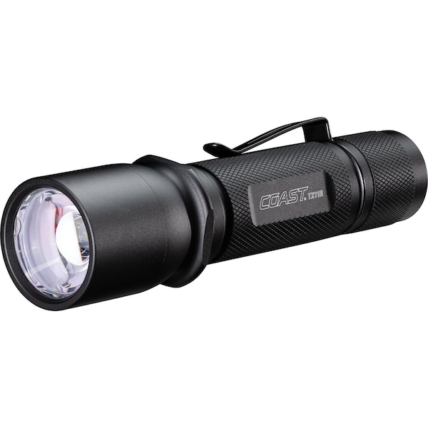 coast pocket rechargeable flashlight HX5 410 Lumen LED Flashlight, Pure Beam Focusing, Slide Focus, Clip, Weatherproof, Pocket Sized, Black while a lock Coast PX9R Rechargeable LED Flashlight