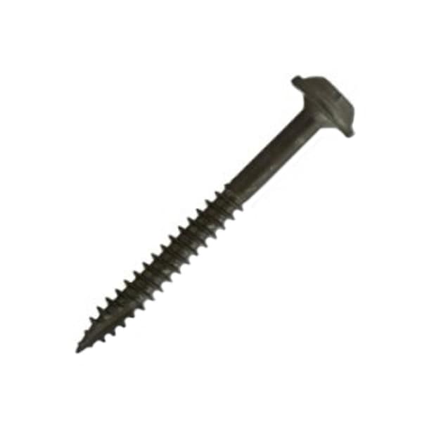 Csh Deck Screw, #7 x 1-1/2 in, Steel, Flange Round Head, Square Drive ...