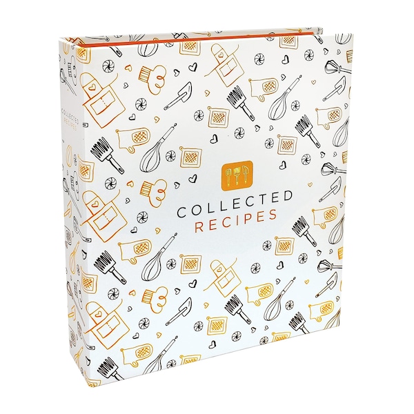 Recipe Binder Organizer Set - Vintage Kitchen Design With 50 Page Protectors & 12 Dividers
