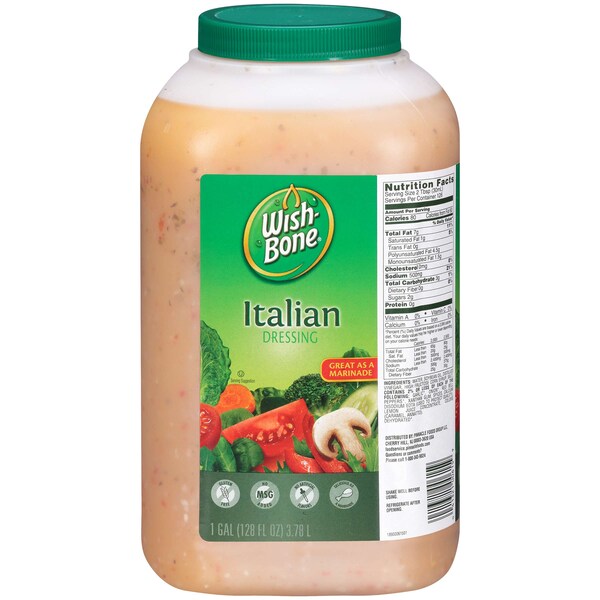 Wish-Bone Wish-Bone Italian Dressing 128 fl. oz. Jar, PK4 4132100615 | Zoro