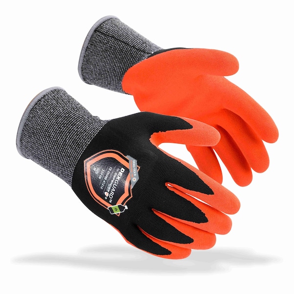 Defender Safety Coated Glove, Foam Nitrile Textured L PR
